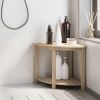 Bathroom Side Table 17.7"x17.7"x17.7" Solid Wood Teak