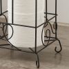 ID USA 223097 Toilet Paper Holder Stand Black