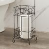 ID USA 223097 Toilet Paper Holder Stand Black