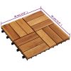 Decking Tiles 11.8"x11.8" Acacia Set of 30