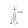Benzara Classic Free standing Metal Toilet Paper Holder, Off White