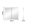 [PICK UP ONLY ] Frameless 2 Doors with 4 Adjustable Shelves both for Surface Recessed Medicine Cabinet