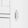 Single Door Bathroom Storage Cabinet with 4 Drawers White