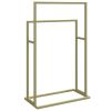 Freestanding Towel Rack Gold 18.9"x9.4"x30.9" Iron
