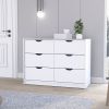 Dresser Curio, Four Drawes, White Finish