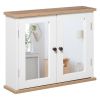 Bathroom Cabinet with Mirror-White