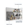 [PICK UP ONLY ] Frameless 2 Doors with 4 Adjustable Shelves both for Surface Recessed Medicine Cabinet