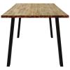 Dining Table 59.1"x35.4"x29.5" Solid Wood Acacia