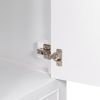30" Bathroom Vanity without Sink; Base Only; Cabinet with Doors and Drawer; Solid Frame and MDF Board; White