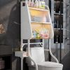 Joybos® 3-Tier Bathroom Metal Organizer Shelf Over Toilet With Doors