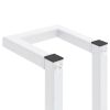 Towel Rack White 4.9"x4.9"x23.6" Steel