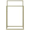 Freestanding Towel Rack Gold 18.9"x9.4"x30.9" Iron