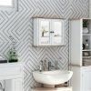 Bathroom Cabinet with Mirror-White