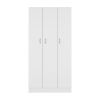 DEPOT E-SHOP Westbury Wardrobe Armoire with 3-Doors and 2-Inner Drawers, White