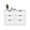 Dresser Curio, Four Drawes, White Finish