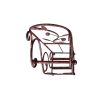 Benzara Classic Free standing Metal Toilet Paper Holder, Bronze