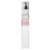 FCH One Door & Three Layers Bathroom Cabinet White