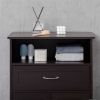 Bathroom Cabinet with 2 Doors and Shelf Bathroom Vanity black-AS