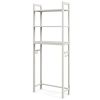 Over-The-Toilet Storage Shelf Space Saving Metal Bathroom Organizer Hooks