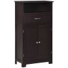 Bathroom Cabinet with 2 Doors and Shelf Bathroom Vanity black-AS