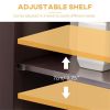 Bathroom Cabinet with 2 Doors and Shelf Bathroom Vanity black-AS